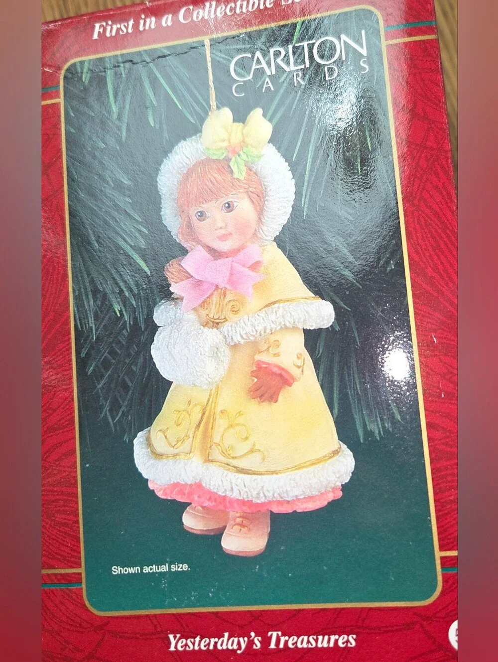Vintage carlton carda yesterday's treasures Victorian doll. 2000